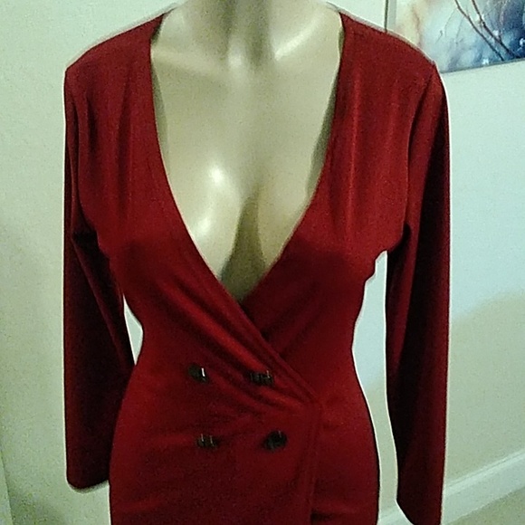 Burgundy Romper - Picture 4 of 4